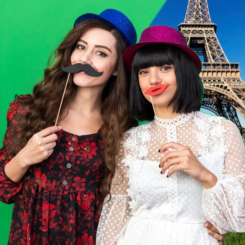 Animation photobooth fond vert