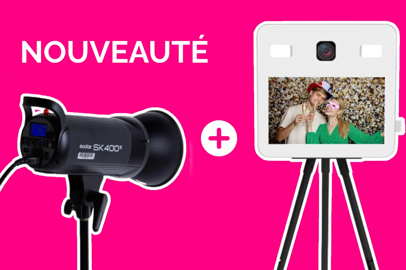 Nous équipons nos photobooths de flashs Godox pour des photos éblouissantes !